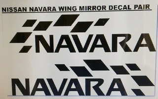Pair off Nissan Navara NP 300 rear side decals / vinyl cut stickers /