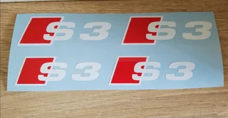 Set off 4 Audi RS3 brake caliper decals stickers.