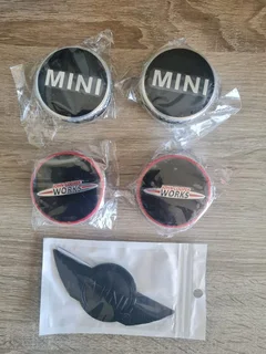 Mini JCW exterior grille, back and wing badges