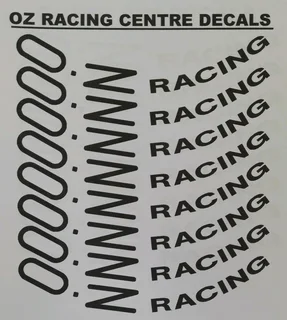 Set off 8 OZ Racing rim / mag decals stickers / vinyl graphics