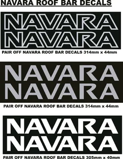 Pair off Nissan Navara NP 300 rear side decals / vinyl cut stickers