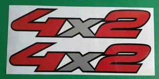 Pair off Nissan Navara NP 300 rear side decals / vinyl cut stickers
