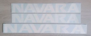 Pair off Nissan Navara NP 300 rear side decals / vinyl cut stickers