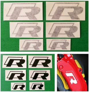 Brake caliper stickers for VW R Line cars
