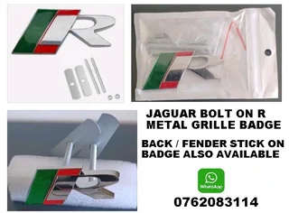 Jaguar R front grill badge emblem
