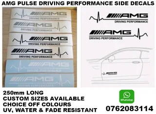 AMG Pulse Driving Performance side stickers decals