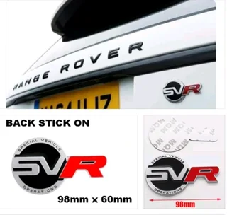Range Rover SVR front grille &amp; back badges