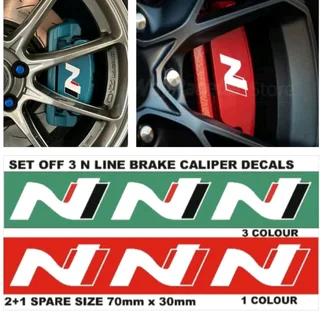 N Line Brake Caliper stickers decals sets