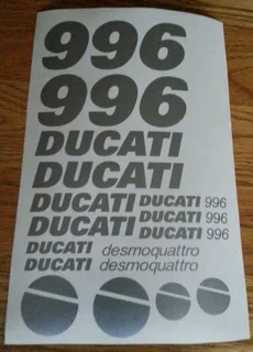 Ducati 996 Desmoquattro stickers decals kits