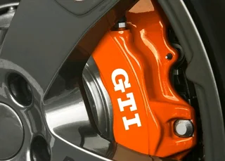 VW GTI brake caliper stickers decals sets