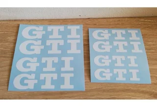 GTI VW brake caliper decals sticker sets