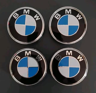 BMW Motorsport rim centre caps badges