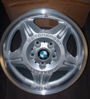 BMW Motorsport rim centre caps badges