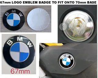 Bmw 70mm tank badge logo emblem