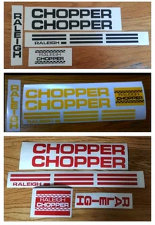 Raleigh bicycle frame stickers decals kits