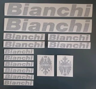 Bianchi bicycle frame stickers decals badges