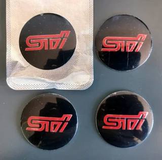 Subaru rim centre caps badges