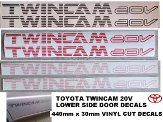 Toyota Twincam 20V stickers decals vinyl graphics