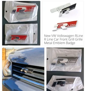 R line VW badges emblems stickers