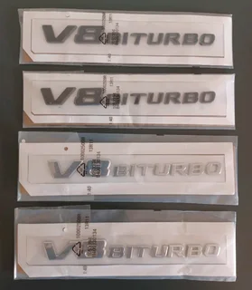 AMG V8 Biturbo side badges emblems