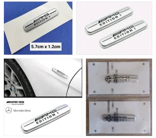 AMG V8 Biturbo side badges emblems