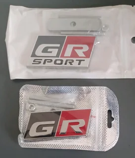 Toyota Gazoo Racing badges emblems stickers wheel caps