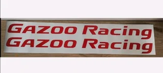 Toyota Gazoo Racing badges emblems stickers wheel caps