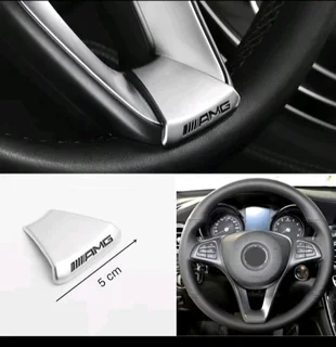 AMG steering wheel badges emblems