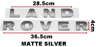Land Rover bonnet boot letter badges sets