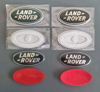 Land Rover bonnet boot letter badges sets