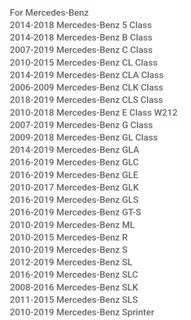 Mercedes W204 C Class Tyre Pressure Monitor Sensors TPMS