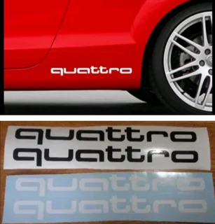 Audi Quattro lower door side stickers decals