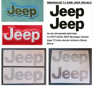 Jeep Wrangler TJ stickers decals