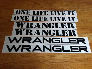 Jeep Wrangler TJ stickers decals