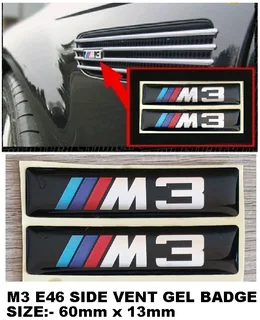 Bmw E46 M3 side vent badges emblems
