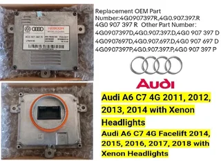 Audi A6 Headlight Xenon Ballast DRL control module