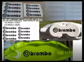 Brembo brake caliper stickers vinyl decals