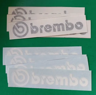 Brembo brake caliper stickers vinyl decals