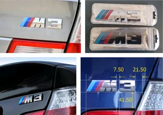 BMW E46 M3 badges emblems stickers
