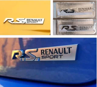 Renault Sport RS badges emblems decals stickers