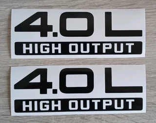 2003 - 06 Jeep TJ 4.0L side stickers decals