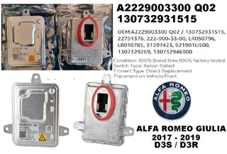 Alfa Giulia Headlight xenon ballast control module