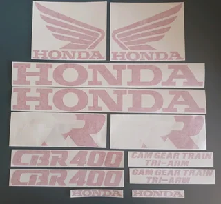 Honda NC23 1988 - 89 CBR 400R stickers decals vinyl graphics kits