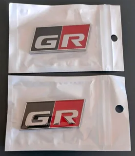 Toyota GR fender side badges emblems