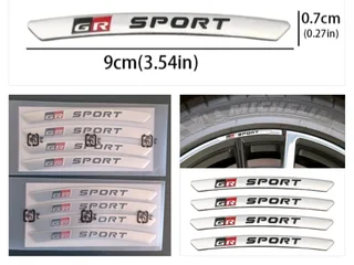 Toyota GR fender side badges emblems