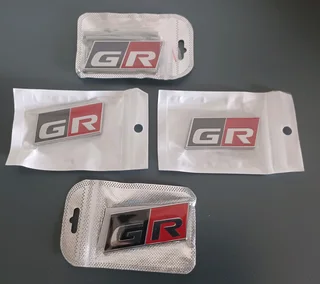 Toyota Gazoo GR side fender badges emblems stickers
