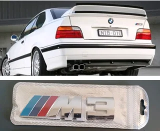 BMW E36 E46 M3 back badges emblems
