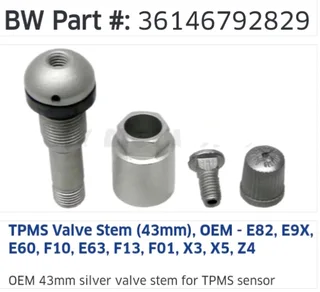 BMW F30 Sedan TPMS tyre pressure monitor sensors