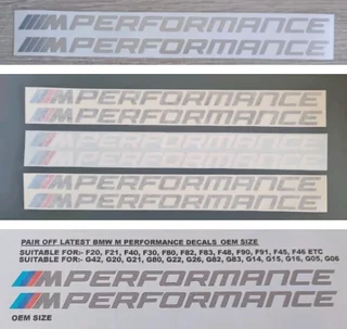 BMW G80 G82 M Performance spoiler &amp; side stickers decals