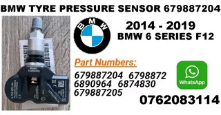 BMW F12 6 Series tyre pressure monitor sensors TPMS